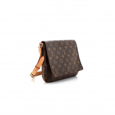 LOUIS VUITTON MUSETTE TANGO HANDBAG MONOGRAM CANVAS M51257 (25*22*4cm)